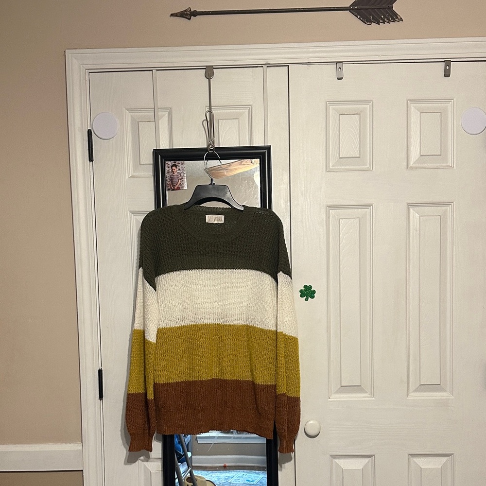 Sweet Wanderer Multicolor Striped Sweater